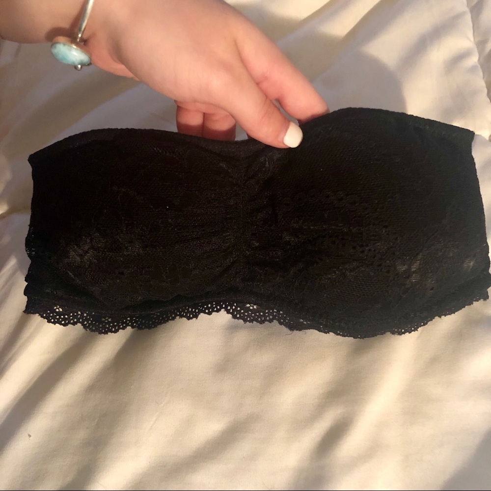 Strappy Black Lace Bandeau